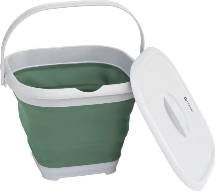 Outwell Collaps Bucket Square With Lid Shadow Green Outwell