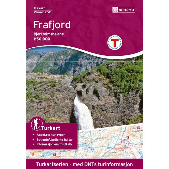 Nordeca Frafjord-Bjerkreimsheiane Turkart 1:25 000 Ugland IT