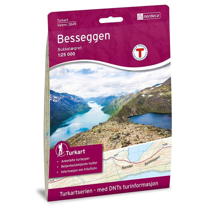 Nordeca Besseggen 1:25 000 Turkart Ugland IT