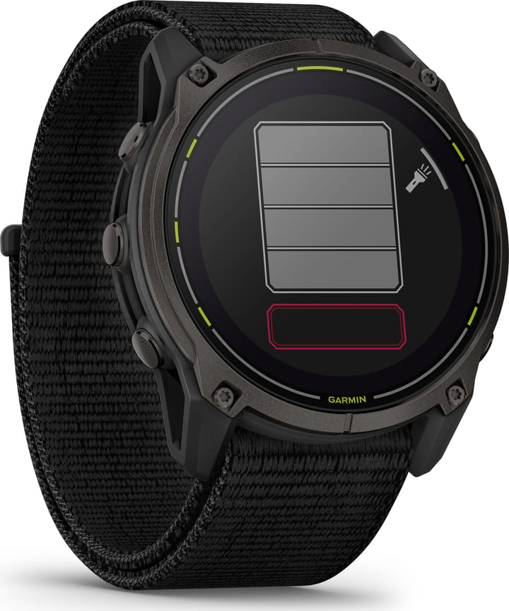 Garmin Enduro 3 Carbon Grey DLC Titanium/Black UltraFit Nylon Strap Garmin