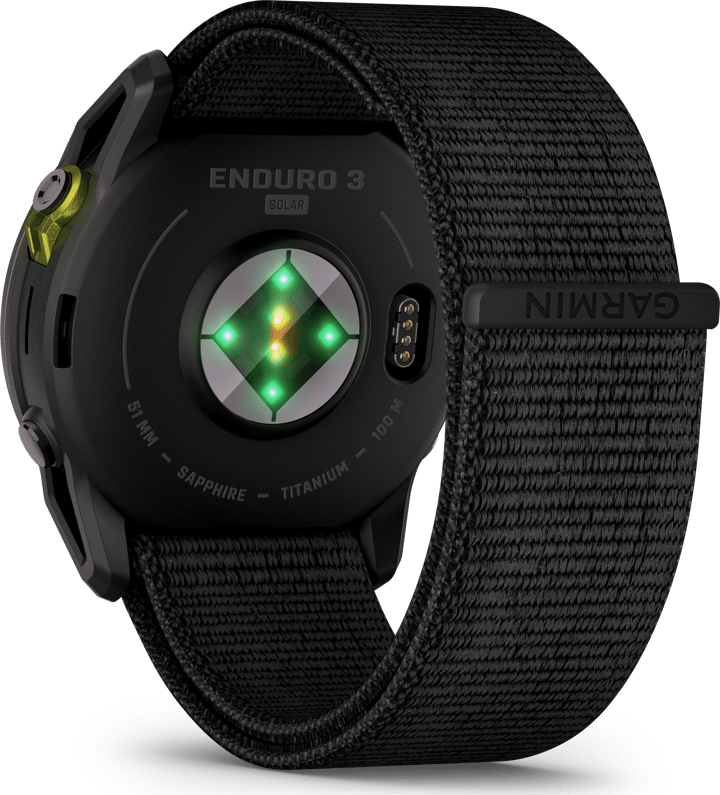 Garmin Enduro 3 Carbon Grey DLC Titanium/Black UltraFit Nylon Strap Garmin