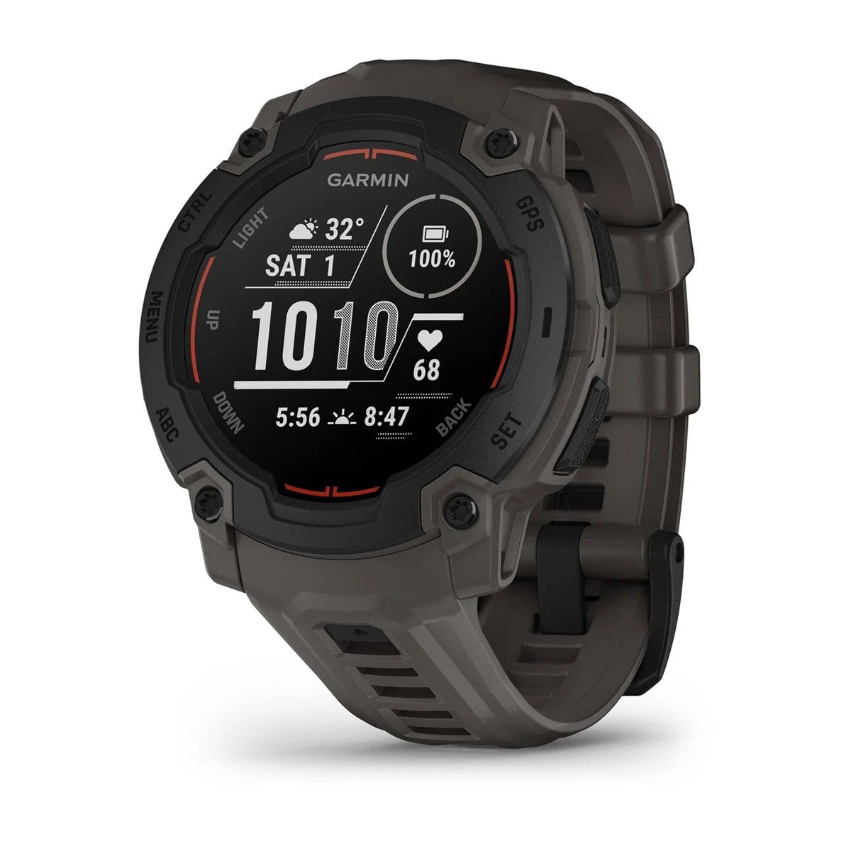 Garmin Instinct E, 45 Mm Black Bezel With Charcoal Band