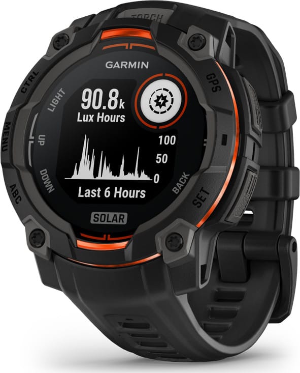 Garmin Instinct 3 Solar, 45mm Black Bezel With Black Band Garmin