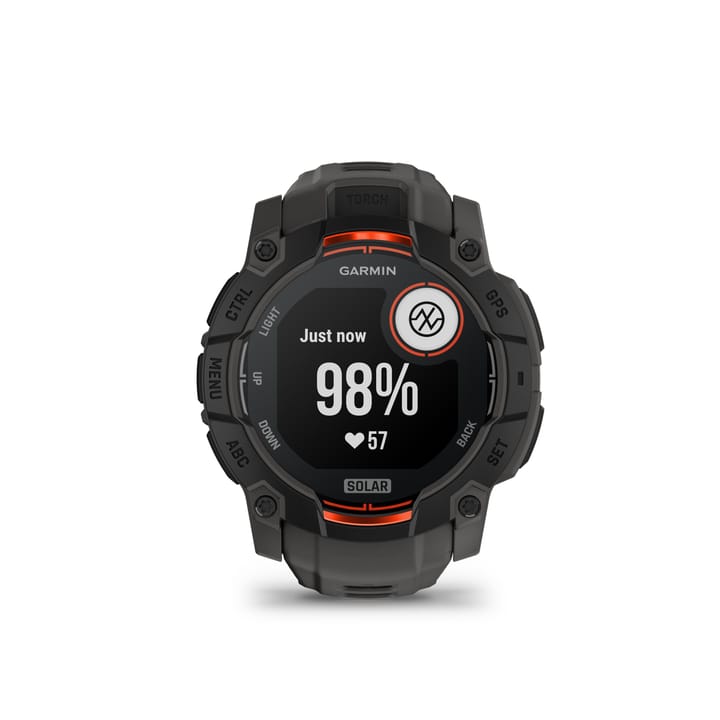 Garmin Instinct 3 Solar, 50mm Black Bezel With Charcoal Band Garmin