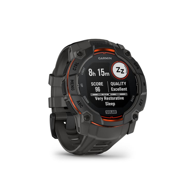 Garmin Instinct 3 Solar, 50mm Black Bezel With Charcoal Band Garmin