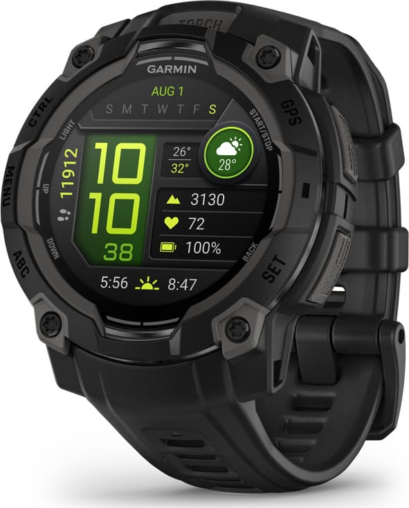 Garmin Instinct 3 AMOLED, 45mm Black Bezel With Black Band Garmin