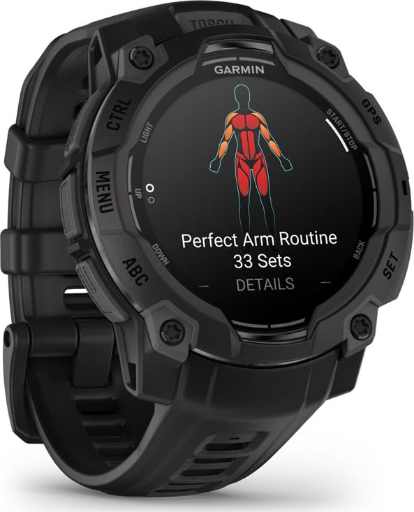 Garmin Instinct 3 AMOLED, 45mm Black Bezel With Black Band Garmin