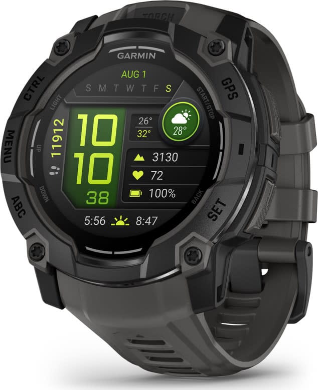 Garmin Instinct 3 AMOLED, 50mm Black Bezel With Charcoal Band Garmin