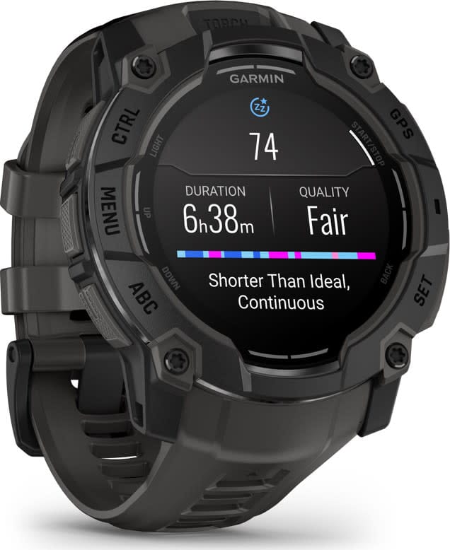 Garmin Instinct 3 AMOLED, 50mm Black Bezel With Charcoal Band Garmin