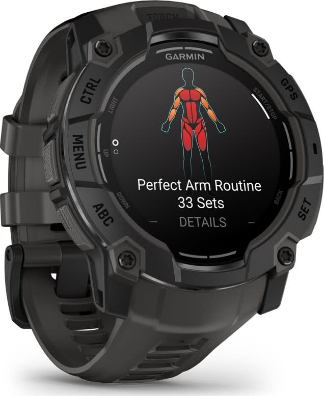 Garmin Instinct 3 AMOLED, 50mm Black Bezel With Charcoal Band Garmin