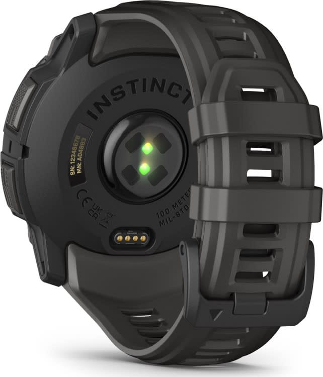 Garmin Instinct 3 AMOLED, 50mm Black Bezel With Charcoal Band Garmin