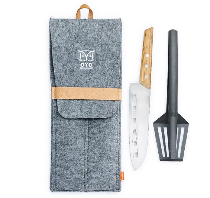 Øyo Duo Bbq Set Beige/Black Øyo