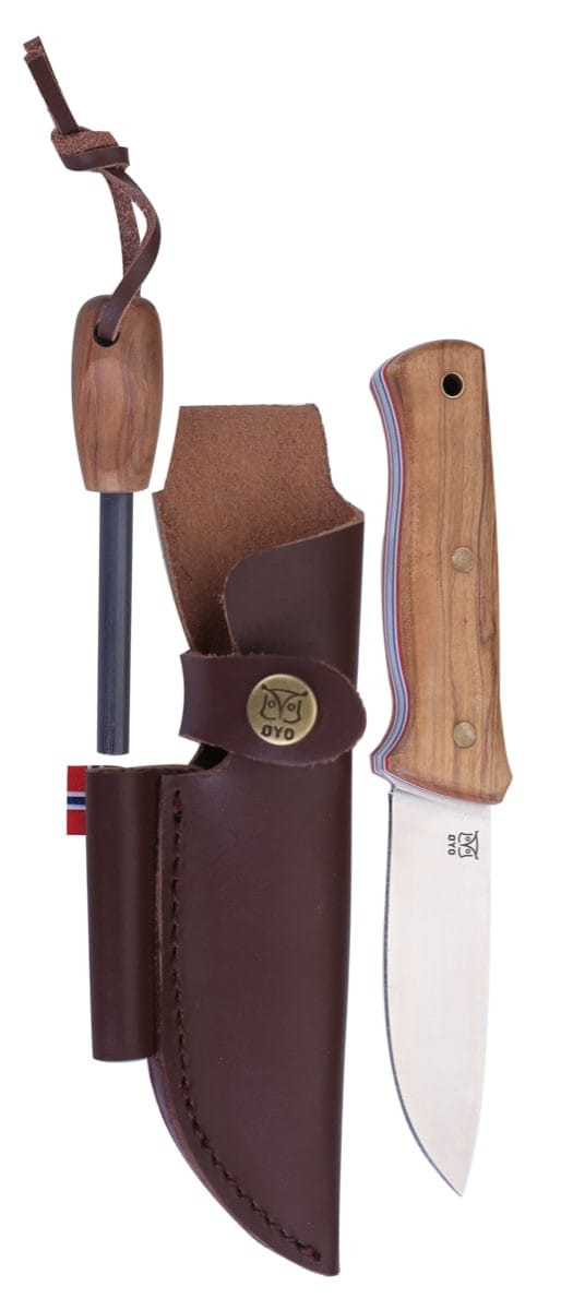 Øyo Femunden Knife W/Leather Sheath Brown Øyo