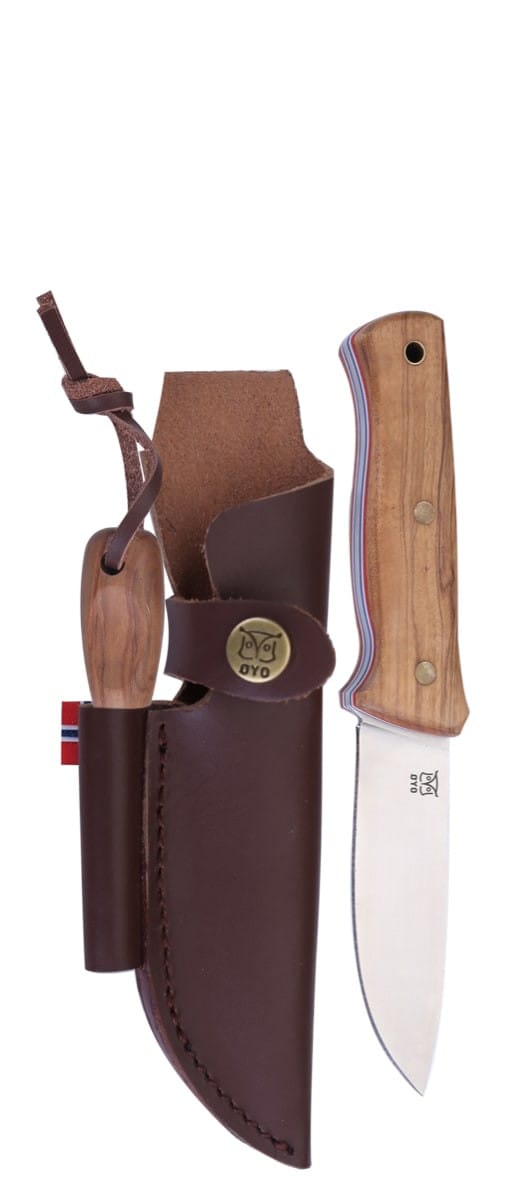 Øyo Femunden Knife W/Leather Sheath Brown Øyo