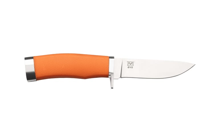 Øyo Finnskogen Knife with Leather Sheath Orange/Green Øyo