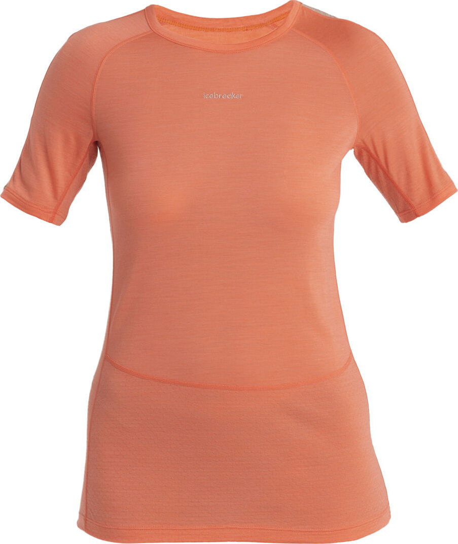 Icebreaker Women’s 125 Zoneknit™ Short Sleeve Crewe Tang/Praline/Cb