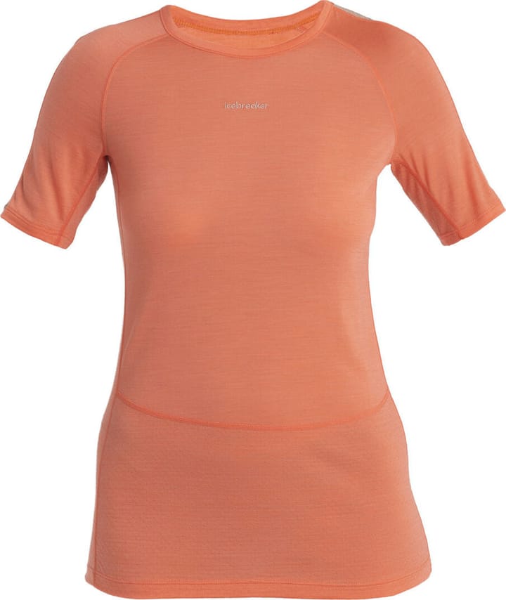 Icebreaker Women's 125 Zoneknit™ Short Sleeve Crewe Tang/Praline/Cb Icebreaker