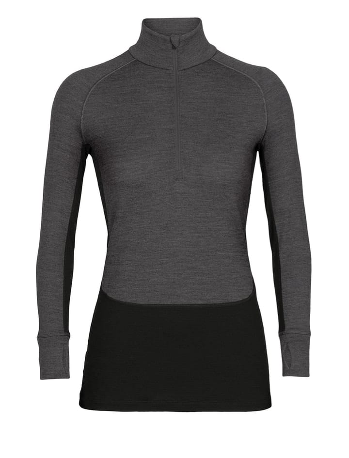 Icebreaker Women Merino LS Roll Neck Black | Fjellsport.no