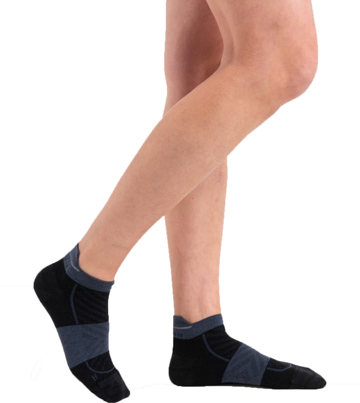 Icebreaker Women's Merino Run+ Ultralight Micro Socks Deco/graphite Icebreaker