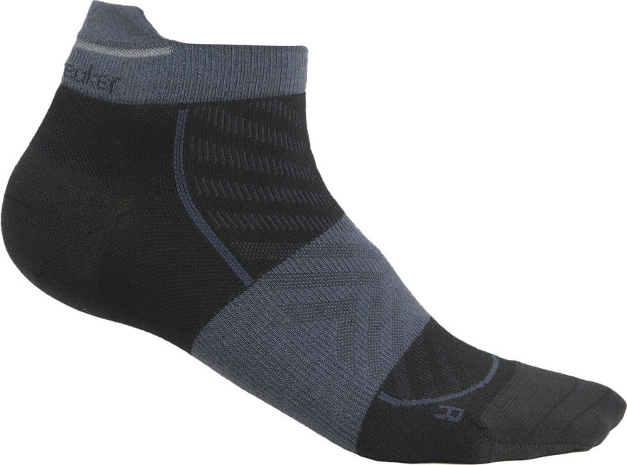 Icebreaker Women's Merino Run+ Ultralight Micro Socks Black/Graphite, 35-37