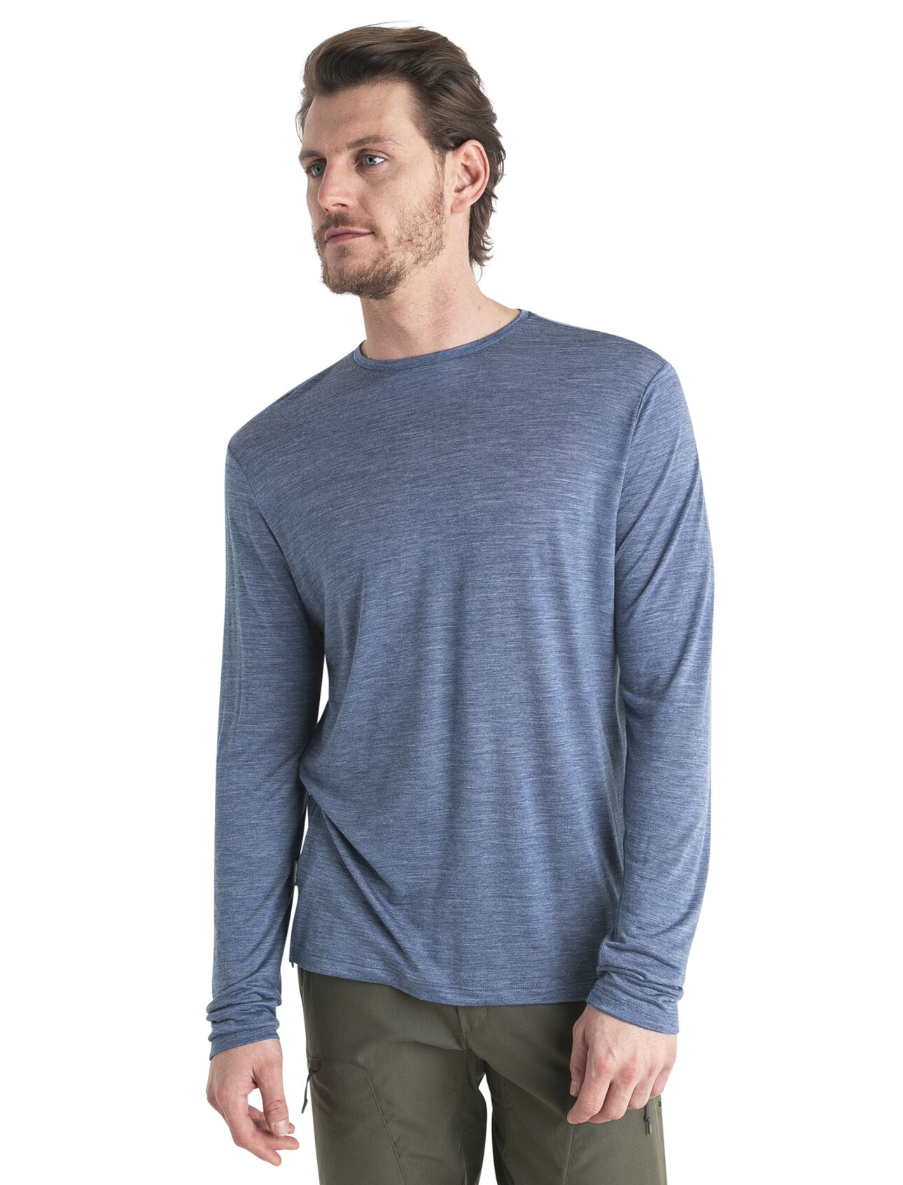 Icebreaker Men’s Merino 125 Cool-Lite™ Sphere III Long Sleeve Tee Dawn Heather