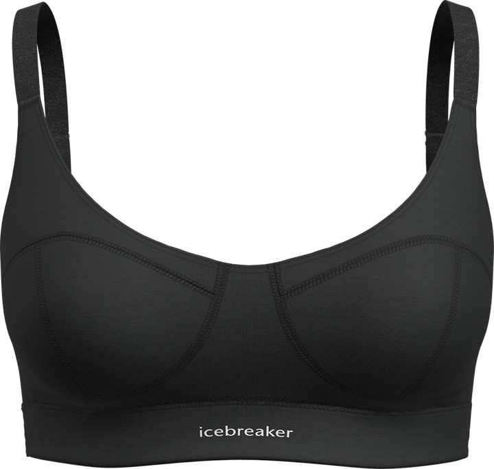 Icebreaker W Queens Clasp Bra Black Icebreaker