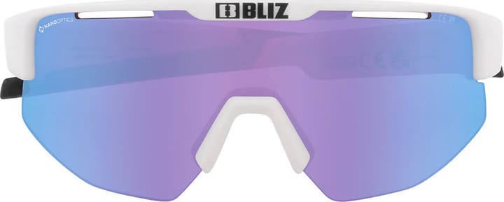 Bliz Matrix Small Matt White / Nano Optics Nordic Light Begonia - Violet W Blue Multi Bliz