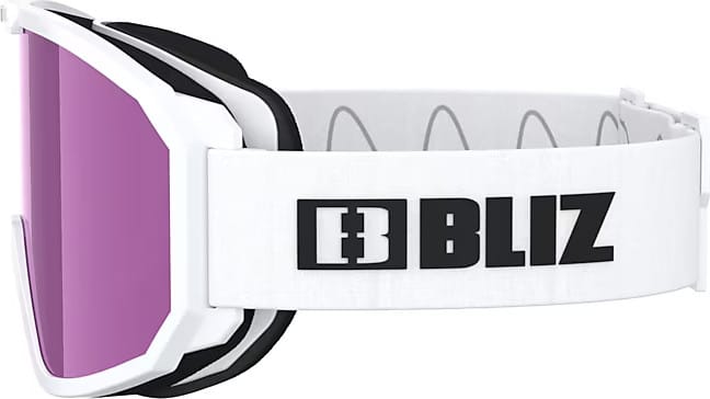 Bliz Rave Matt White W Black Logo / Brown Pink Bliz