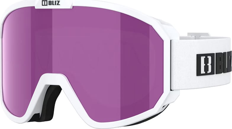 Bliz Rave Matt White W Black Logo / Brown Pink