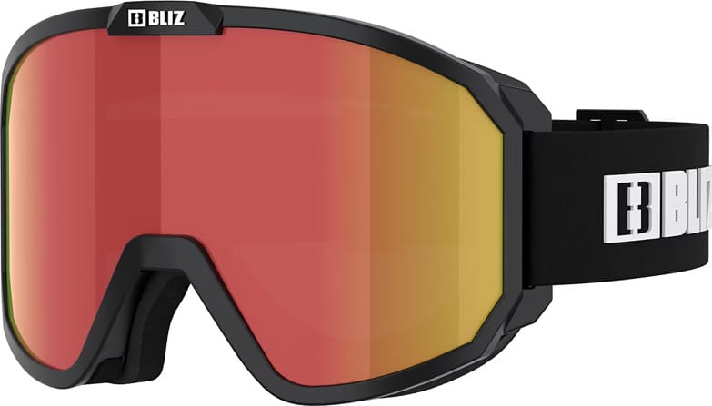 Bliz Bliz Rave Matt Black White Logo/Brown Red