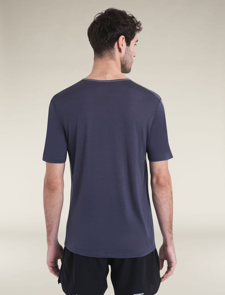 Icebreaker Men Merino 125 Zoneknit™ Energy Wind Ss Tee Graphite/graphite Hthr/cb Icebreaker