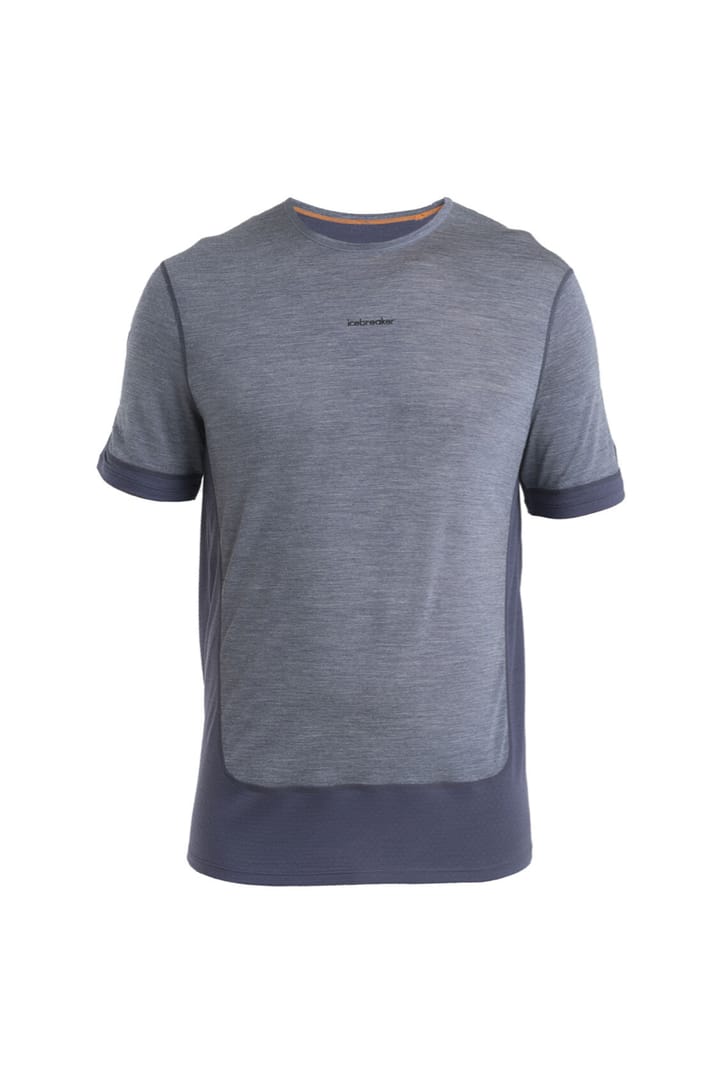 Icebreaker Men Merino 125 Zoneknit™ Energy Wind Ss Tee Graphite/graphite Hthr/cb Icebreaker