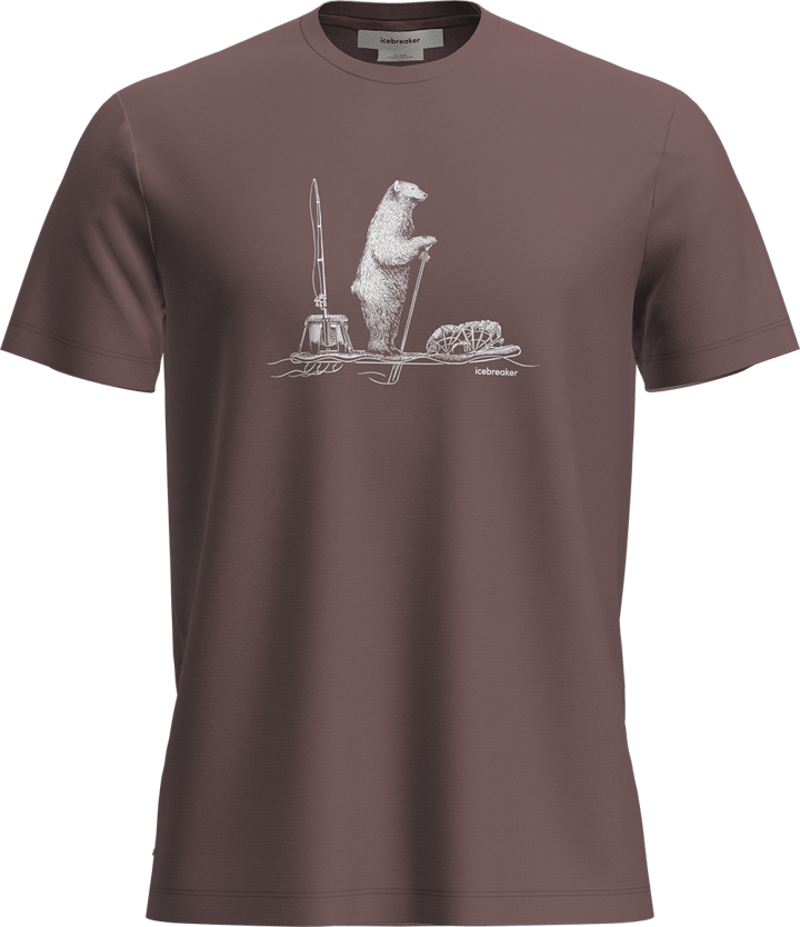 Icebreaker Men's Merino 150 Tech Lite Short Sleeve T-Shirt Polar Paddle Carob Icebreaker