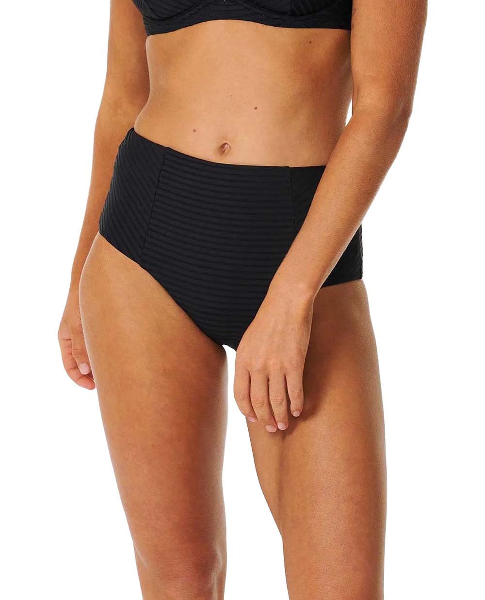 Rip Curl Women’s Premium Surf Hi Waist Good Bikini Bottom Black