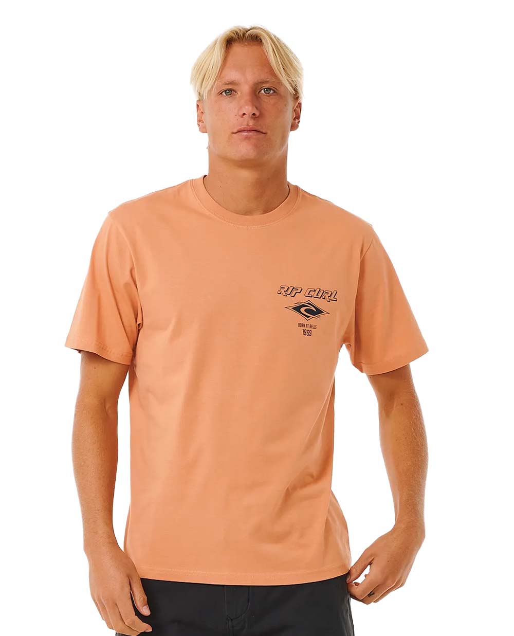 Rip Curl Men’s Fade Out Icon Tee Clay