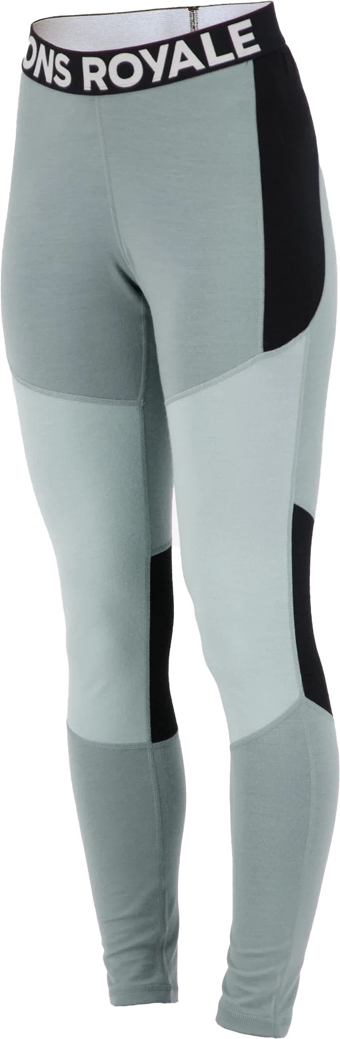 Mons Royale Women's Olympus Legging Glacier/dew/black Logo Mons Royale