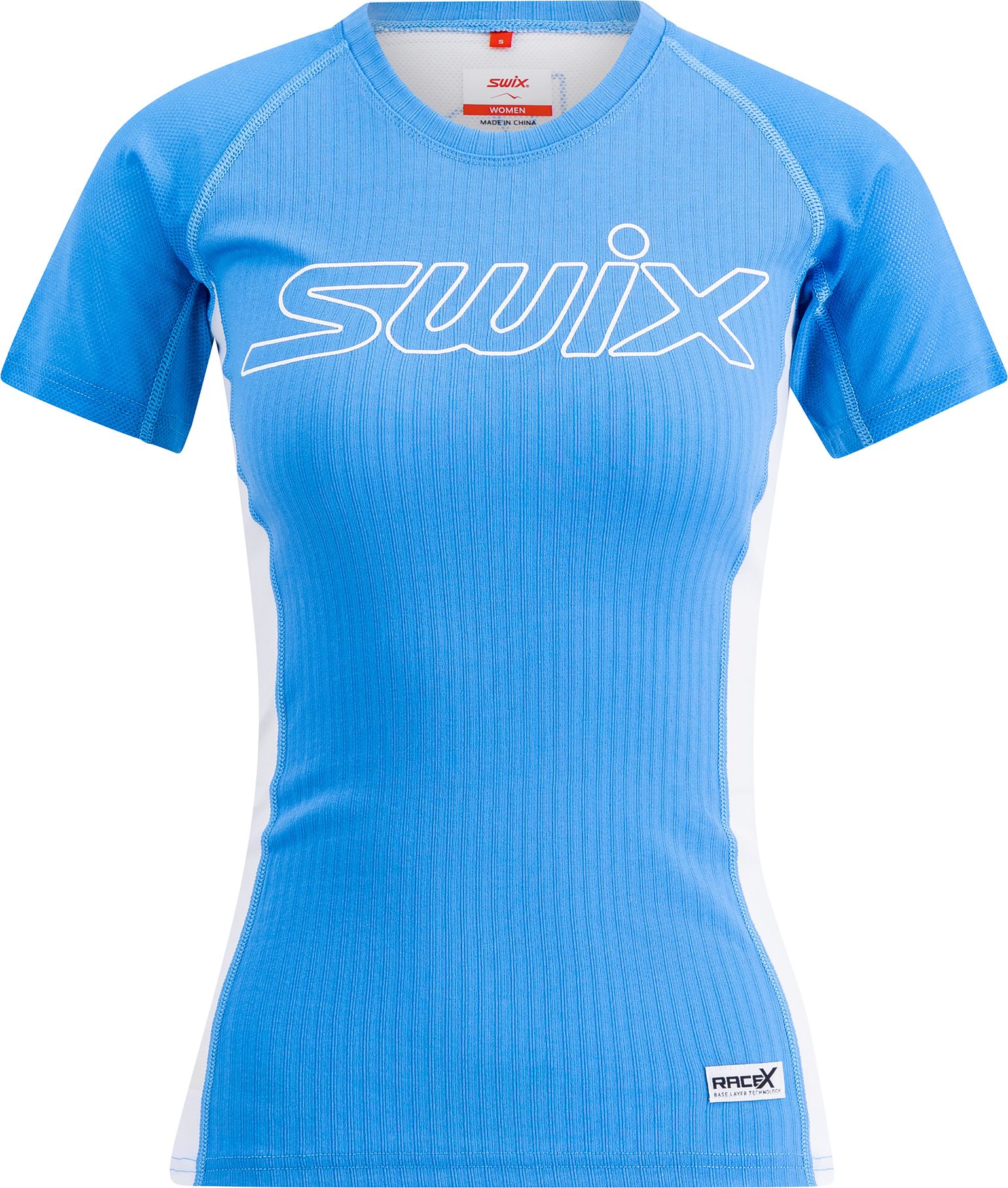 Swix Women's RaceX Light Short Sleeve Cloud Blue/Bright White