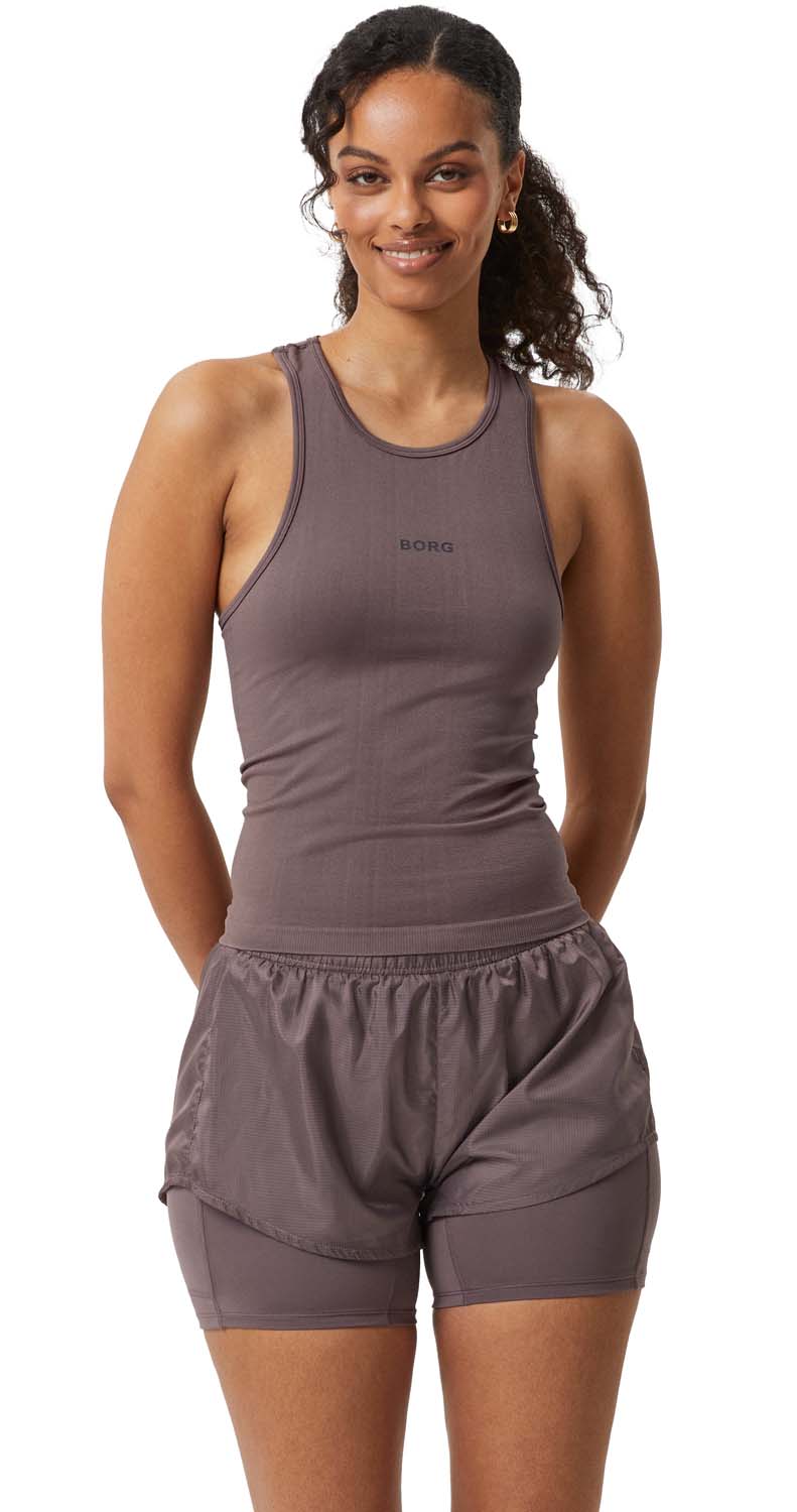 Björn Borg Women’s Borg Running Seamless Tank Sparrow