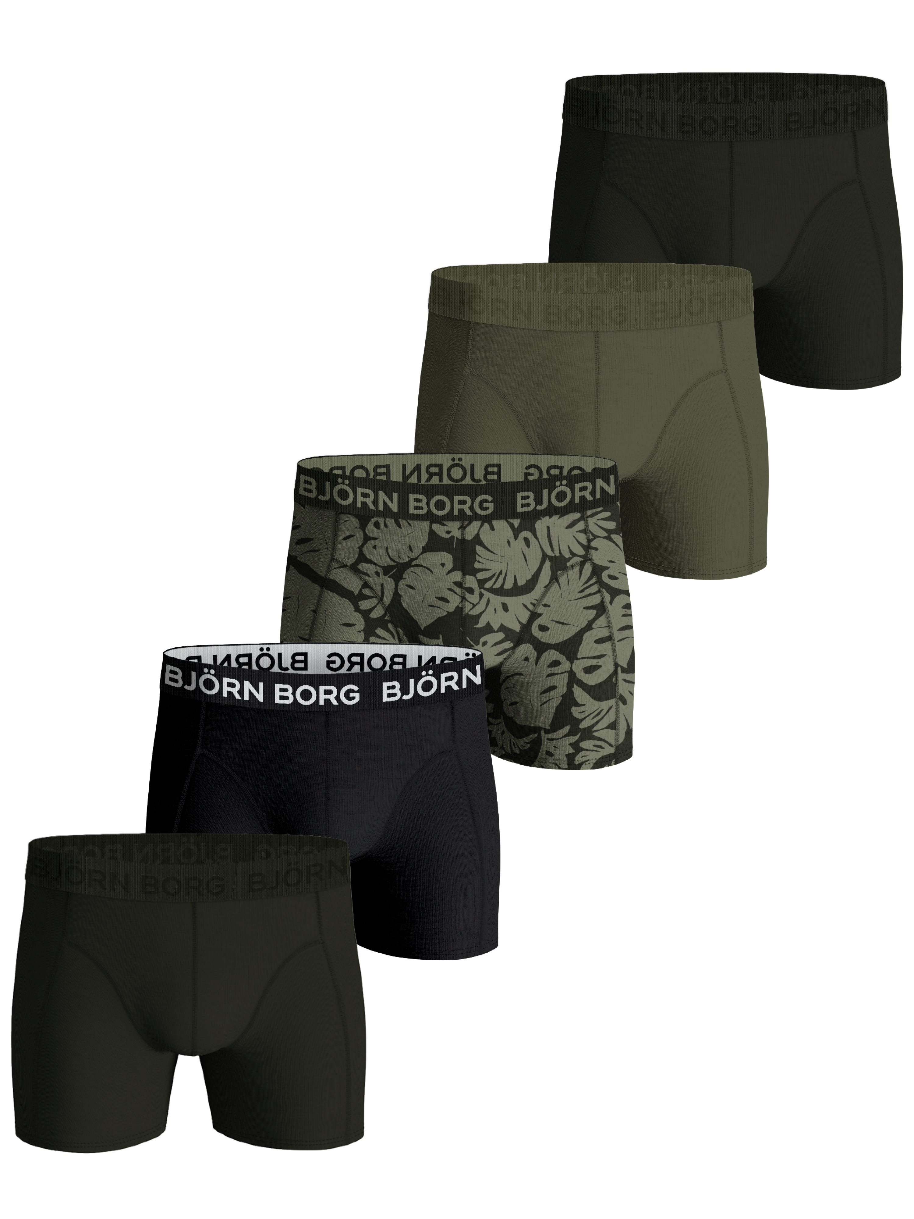 Björn Borg Men’s Cotton Stretch Boxer 5-pack Multipack 5