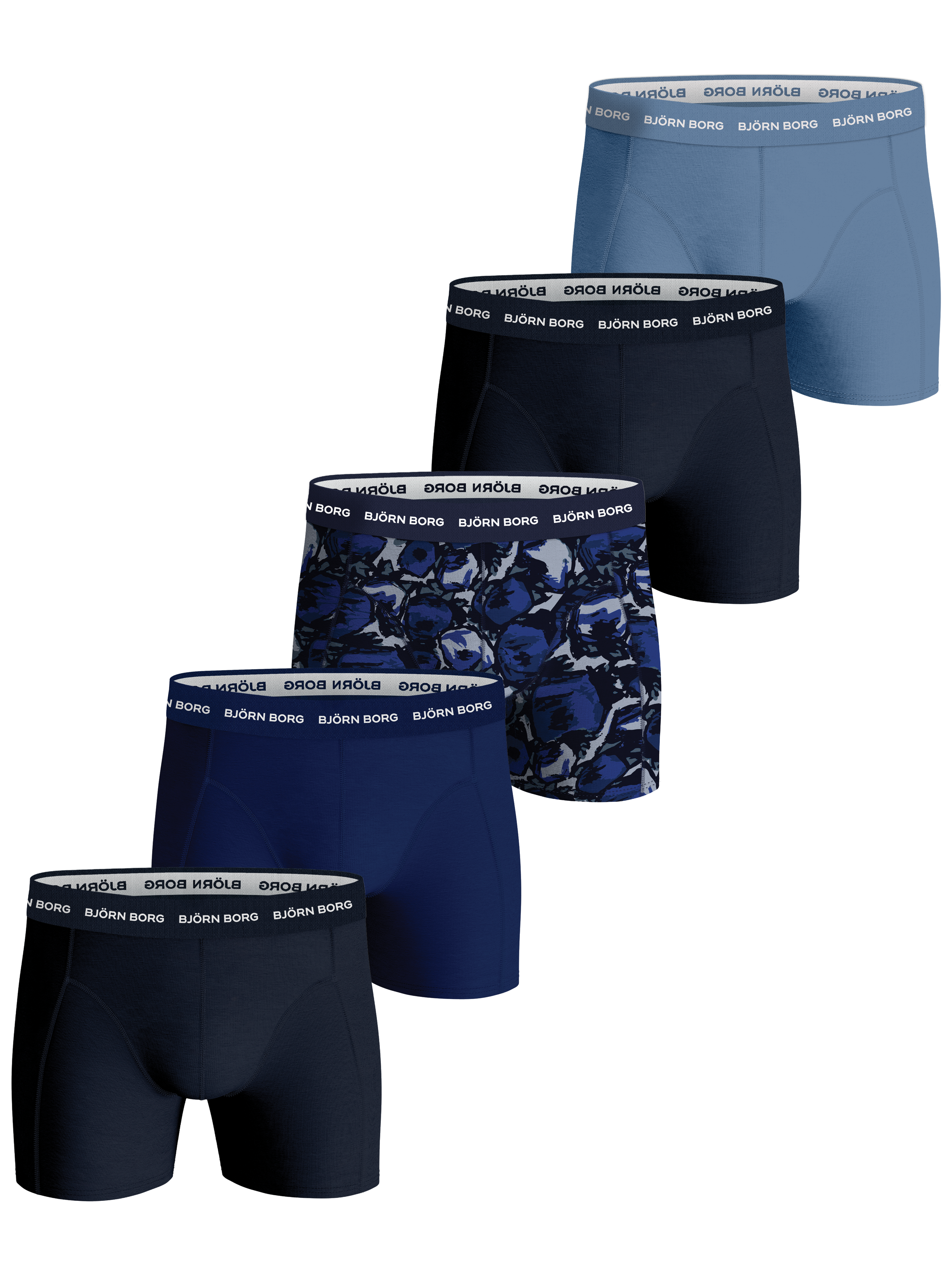 Björn Borg Men’s Cotton Stretch Boxer 5-pack Multipack 7