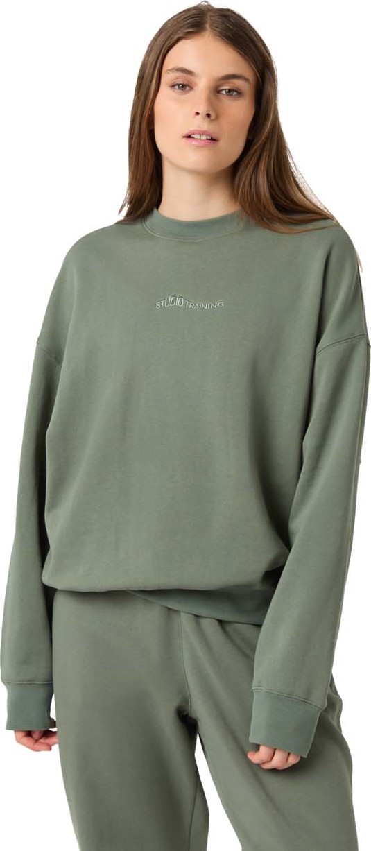 Björn Borg Women's Studio Oversized Sweatshirt Agave Green, XS