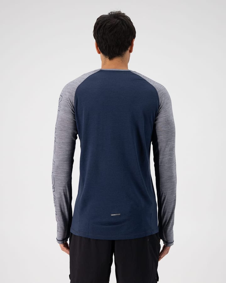 Mons Royale Men's Temple Tech LS Grey Heather/midnight Mons Royale