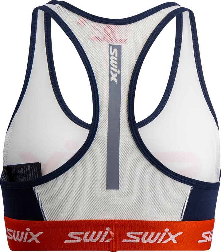 Swix Women's Roadline Bra Bright White/Fiery Red Swix