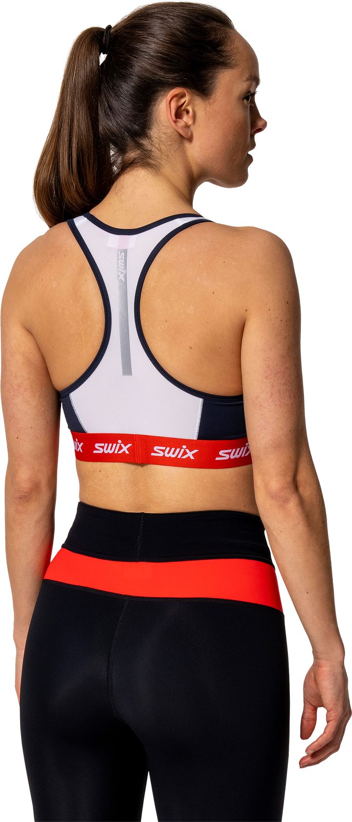 Swix Women's Roadline Bra Bright White/Fiery Red Swix