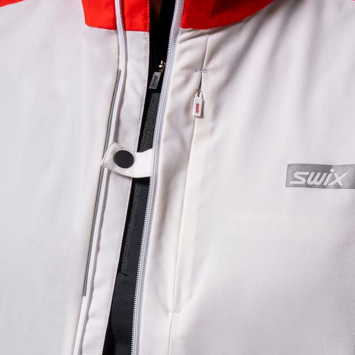 Swix Men's Roadline Wind Vest Bright White/Fiery Red Swix