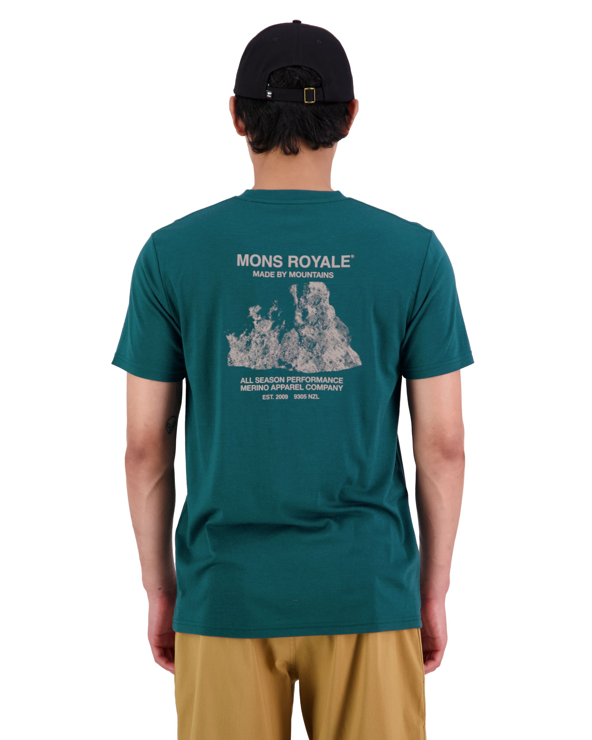 Buy Mons Royale Icon T-Shirt Evergreen here | Outnorth