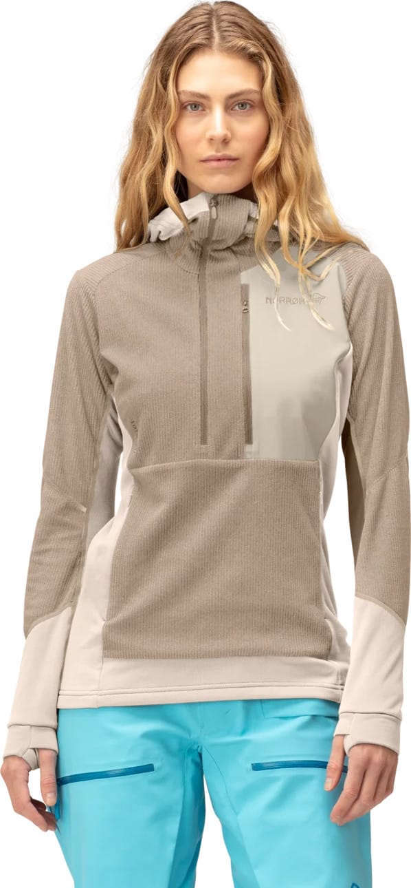 Norrøna Women's Lofoten Thermal Pro Hood Oatmeal Norrøna