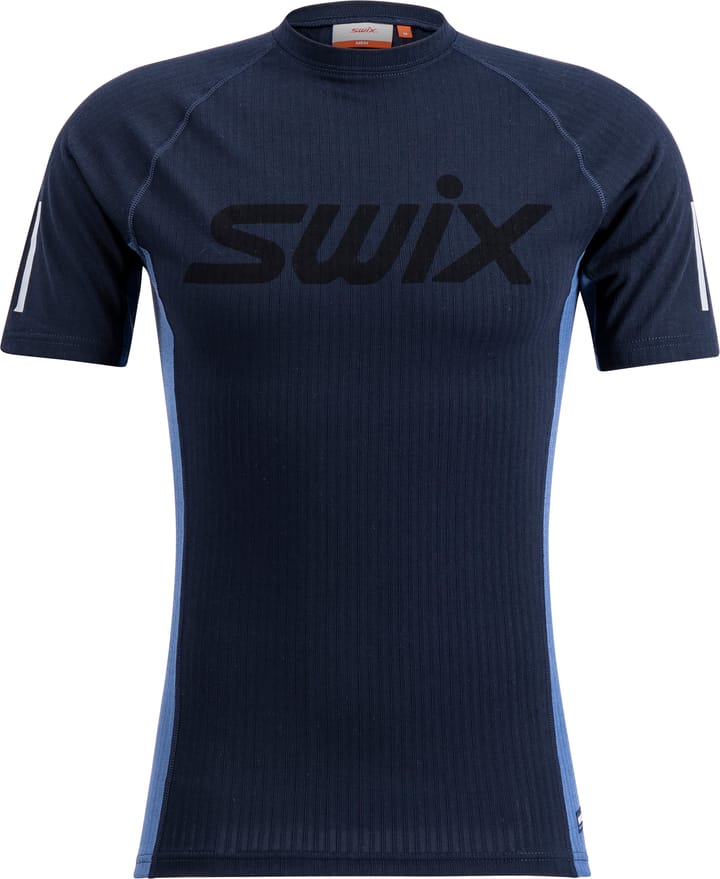 Swix Men's Roadline RaceX Short Sleeve Dark Navy/Lake Blue Swix