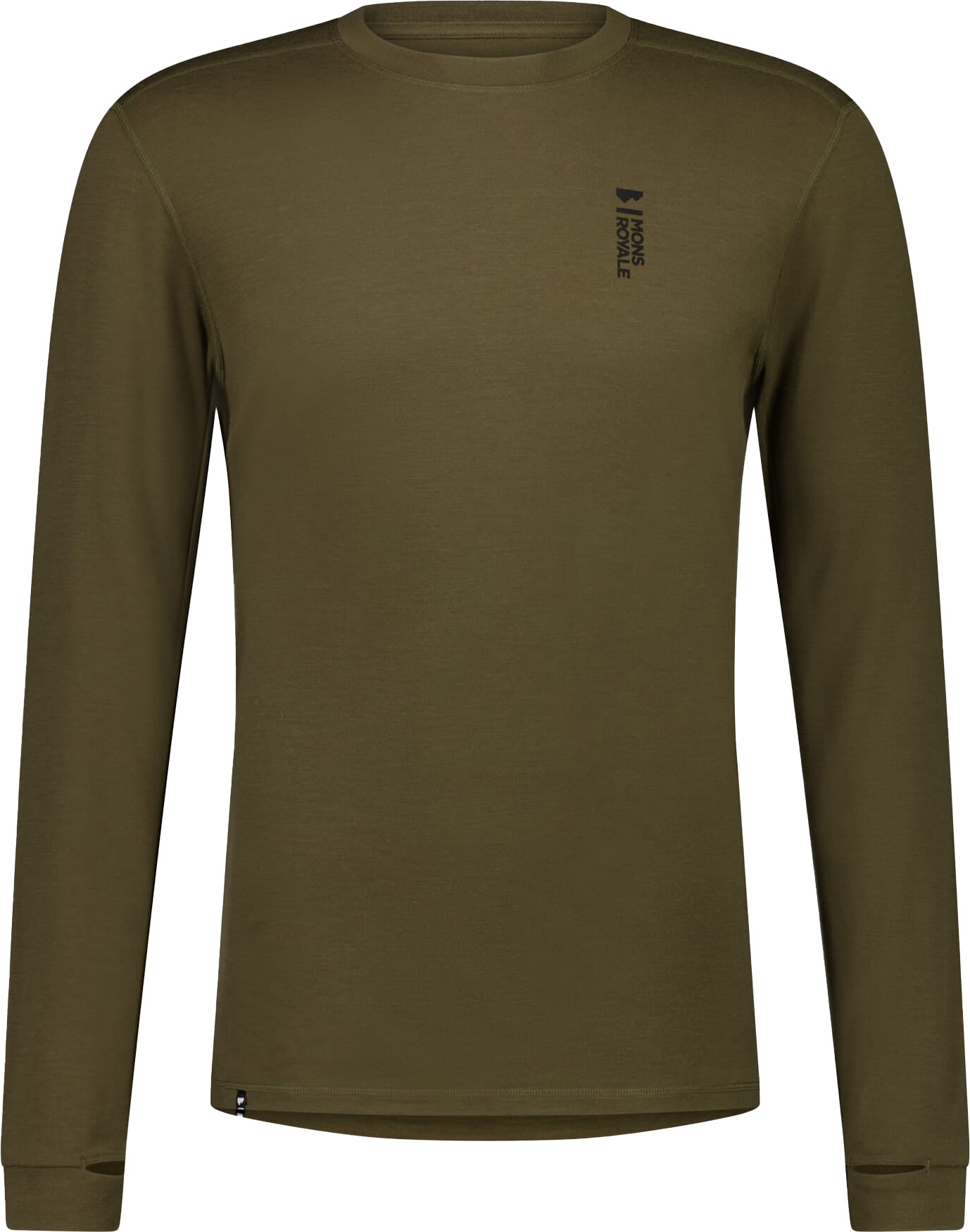 Mons Royale Men’s Cascade Merino Flex 200 Long Sleeve Dark Olive