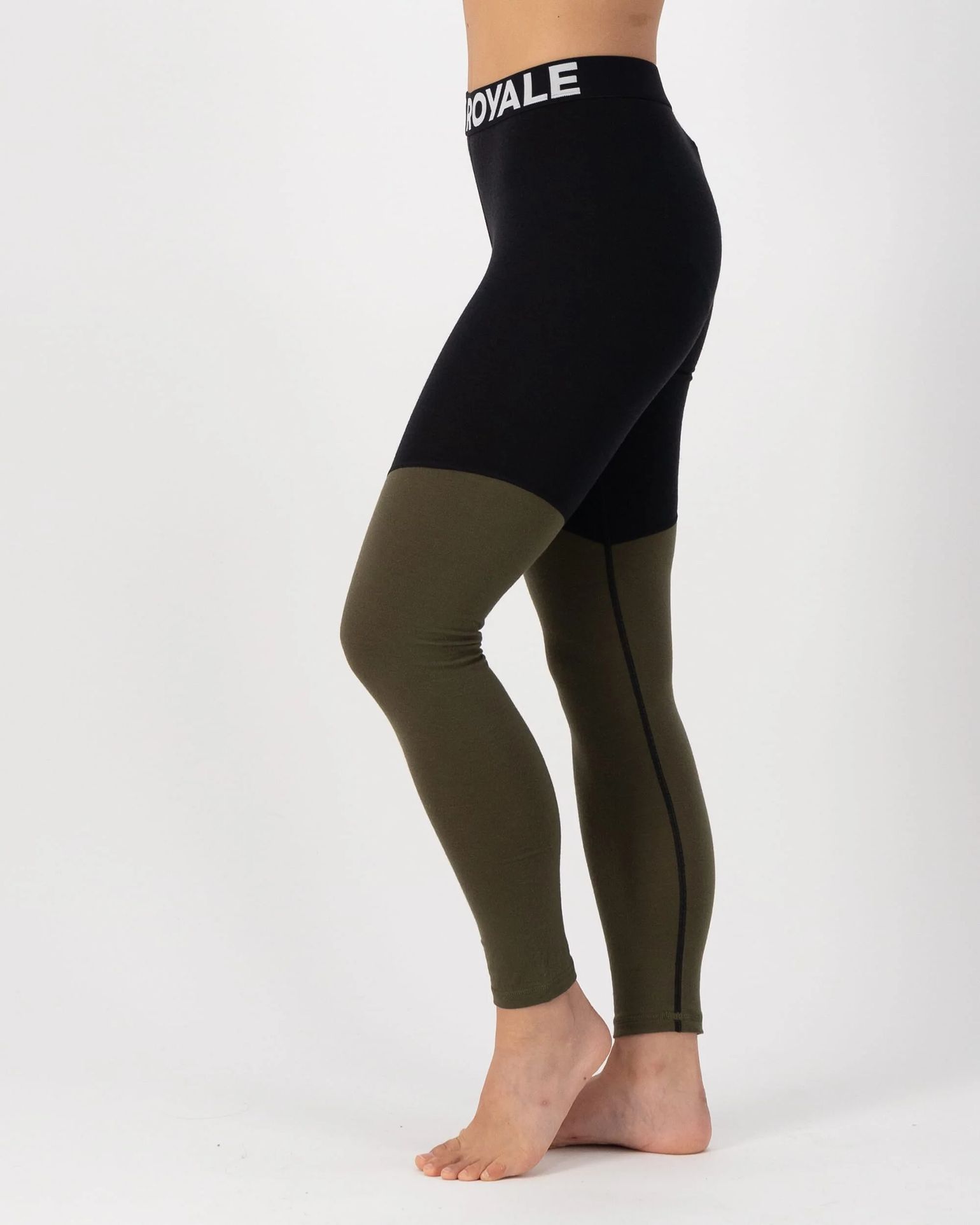 Mons Royale Women's Cascade Merino Flex 200 Legging Dark Olive